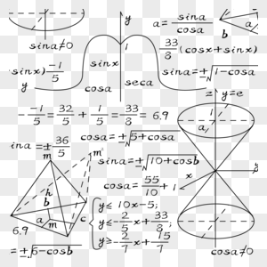 数学方程式公式模板图片