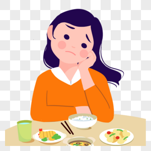 女孩患厌食症图片素材