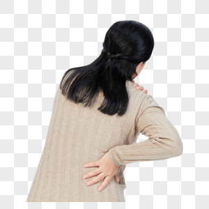 腰肌劳损的中年女性图片