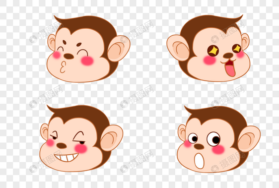 小猴子表情包图片