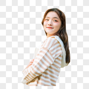 围围巾元气美女写真元素素材下载 正版素材 摄图网