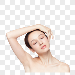 女性面部护肤水润保湿护理图片