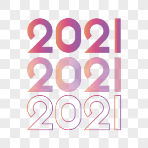 2021创意艺术数字线性描边风字体设计图片