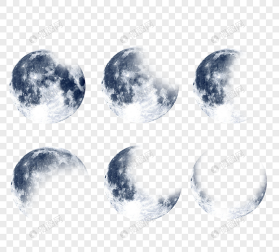 科技风格中秋年会蓝色月亮图片