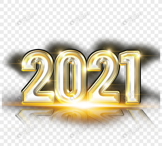 2021金属字体质感元素图片