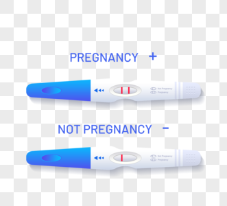 手绘怀孕测试元素图片
