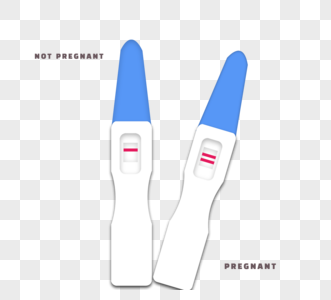 怀孕测试以验孕棒蓝色高清图片
