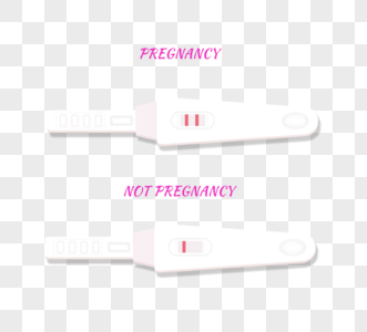 简约卡通白色验孕棒图片