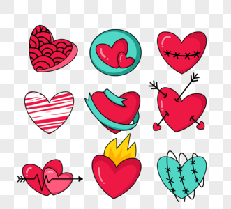 心动卡通图片