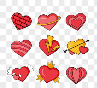 心动卡通图片