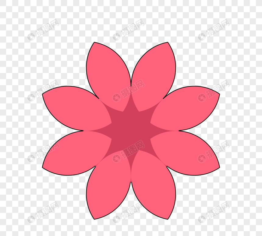 卡通矢量花元素素材下载 正版素材 摄图网 卡通矢量花元素素材下载 正版素材 摄图网
