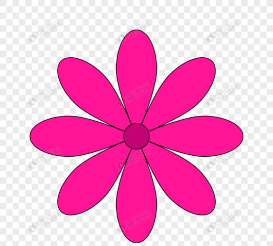 粉色矢量花朵图片
