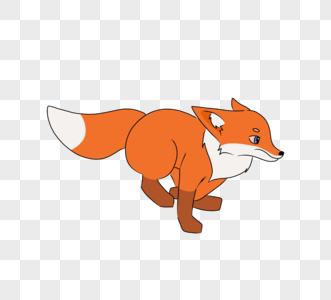 手绘卡通狐狸图片素材