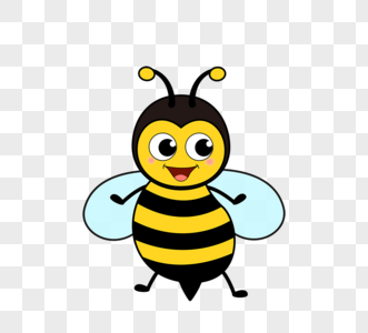 卡通可爱跳舞蜜蜂昆虫形象bee图片