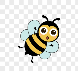 bee卡通可爱黄色小蜜蜂形象图片