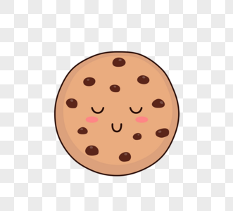 可爱表情卡通黄油巧克力豆曲奇饼干cookie图片