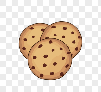 卡其色卡通黄油曲奇饼干cookie图片素材