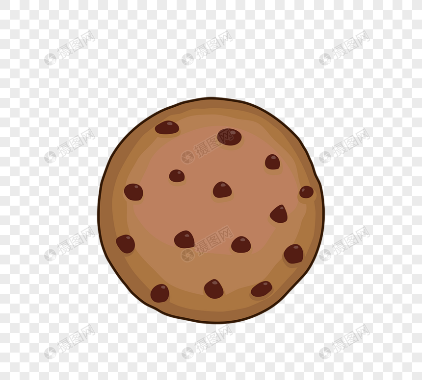 卡通咖啡色巧克力曲奇饼干cookie图片