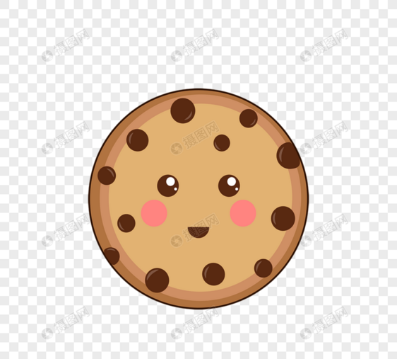 可爱表情卡通黄油曲奇饼干甜点cookie图片