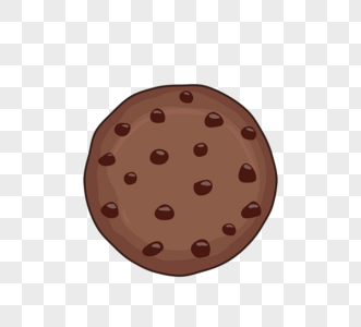 cookie卡通美食深棕色巧克力曲奇饼干图片