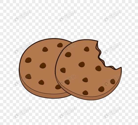 cookie巧克力豆黄油卡通咖啡饼干图片