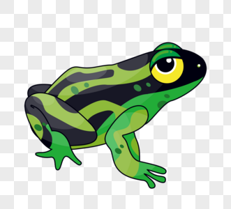 绿色青蛙元素图片