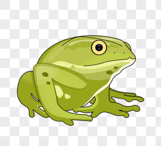 绿色青蛙元素图片