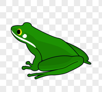绿色条纹青蛙元素图片