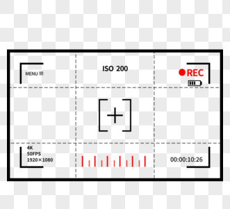 线框摄影机取景器高清图片