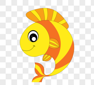 免费下载高清图片漂亮黄色小鱼卡通免费下载高清图片萌萌黄色小鱼卡通