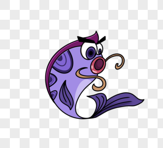 张大嘴巴卡通鱼图片素材