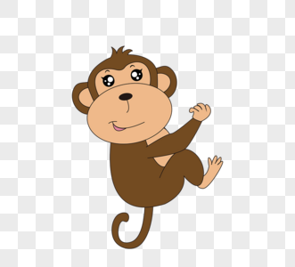 卡通矢量搞笑猴子素材monkey图片
