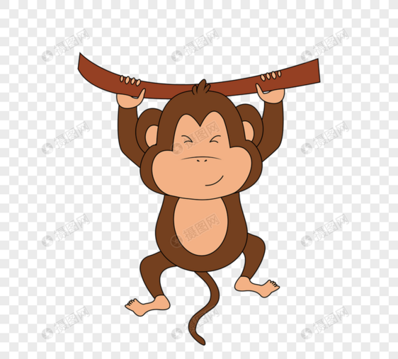 矢量卡通玩耍猴子monkey图片