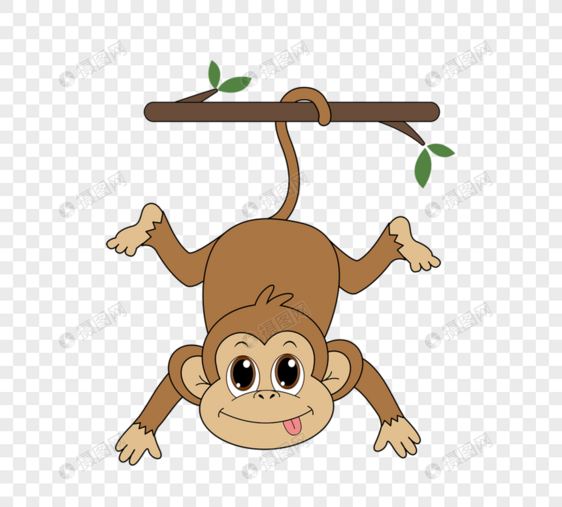 卡通搞笑悬挂小猴子monkey图片