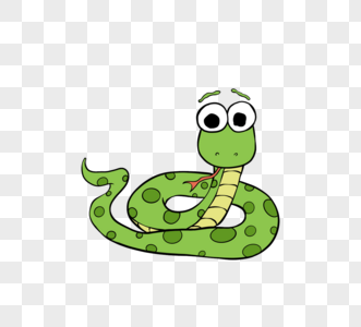 绿色斑纹蛇幼儿园贴图图片