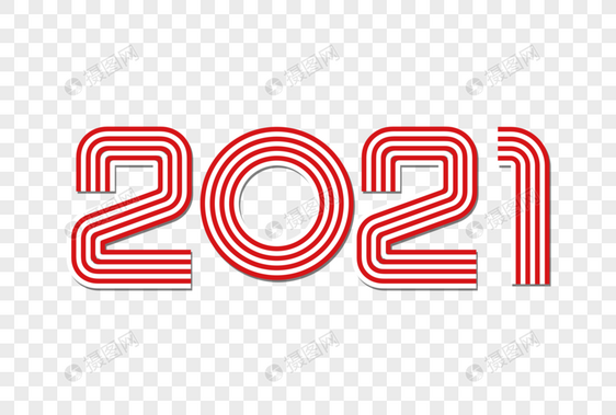 2021创意线条字图片