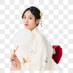 手拿扇子图片 手拿扇子素材 手拿扇子高清图片 摄图网图片下载