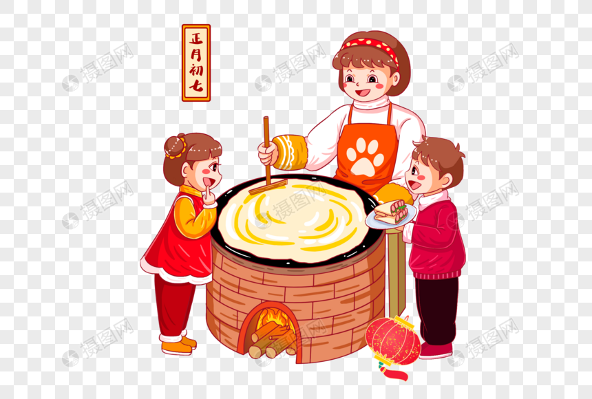 正月初七摊煎饼元素素材下载 正版素材 摄图网 正月初七摊煎饼元素素材下载 正版素材 摄图网