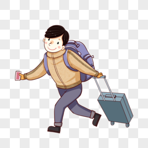 马路上的行人元素素材