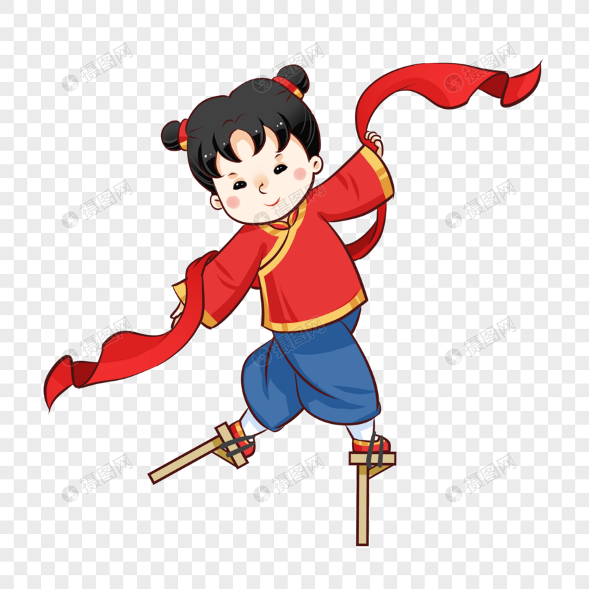 新年活动高跷秧歌