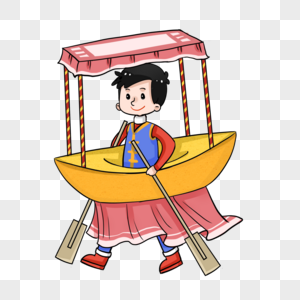 划旱船元素素材