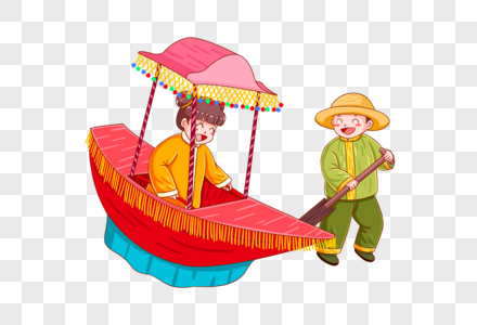 划旱船元宵节活动图片素材