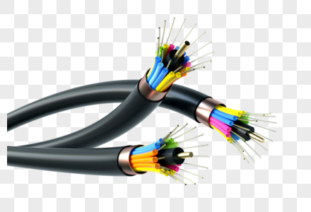 3d光纤电线内部结构光缆高清图片