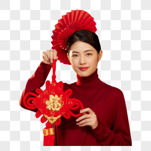 新年春节中国风美女图片