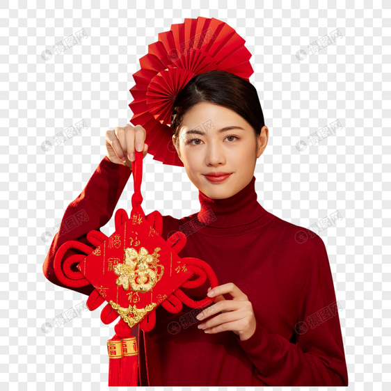 新年春节中国风美女图片