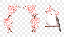 春日粉嫩樱花装饰图片