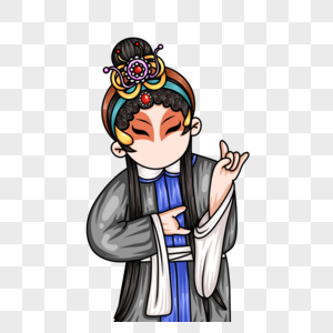 青衣少年图片