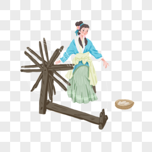 纺织文化画海报设计模板 纺织文化画创意图片 纺织文化画插画插图