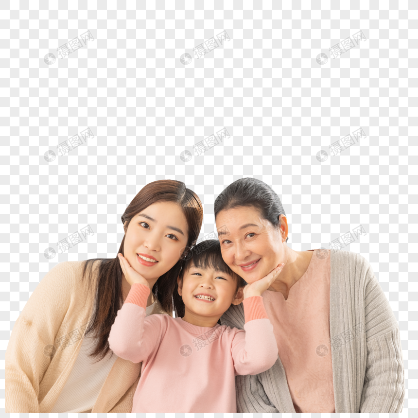 温馨的祖孙三代形象
