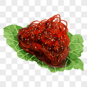 灯影牛肉八大菜系中国菜川菜手绘美食免扣素材图片